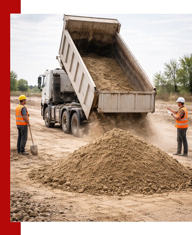 Доставка самосвалом 15 кубов в Верхнем Уфалее за город и по городу