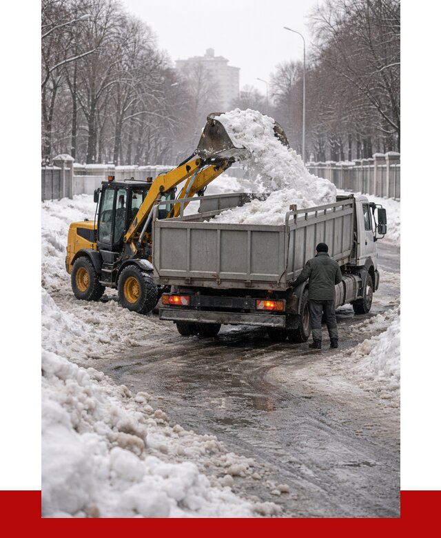 Вывоз снега с погрузкой в Верхнем Уфалее от 3582 р. ПРОНЕРУДВрф